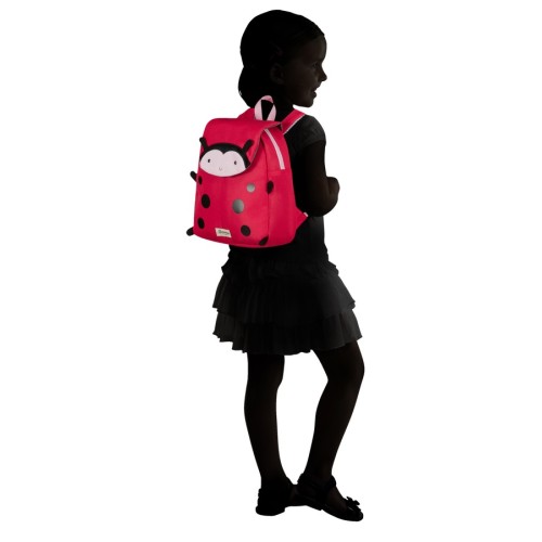 Samsonite 142476-9676 Happy Samies Eco Ladybug Lally, Σχολική Τσάντα, Ύφασμα, Κόκκινο