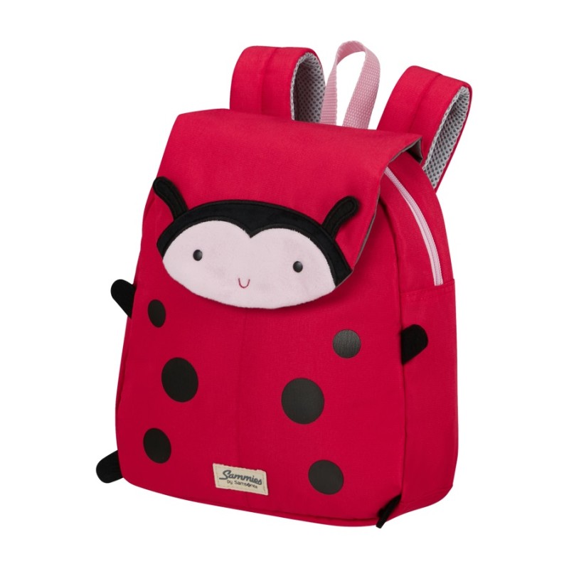 Samsonite 142476-9676 Happy Samies Eco Ladybug Lally, Σχολική Τσάντα, Ύφασμα, Κόκκινο