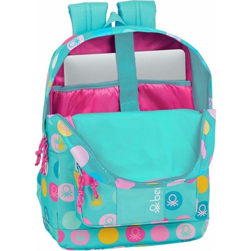 Benetton 612051754, Ocean, Σχολική Τσάντα, Γαλάζιο