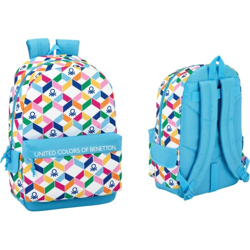 Benetton 611852758, Geometric, Σχολική Τσάντα, Print
