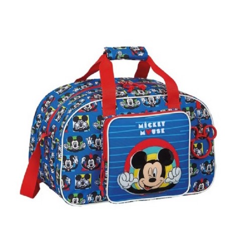 Safta 712114273 Mickey Me Time, Ύφασμα, Παιδικό Σακ Βουαγιάζ, Μπλε