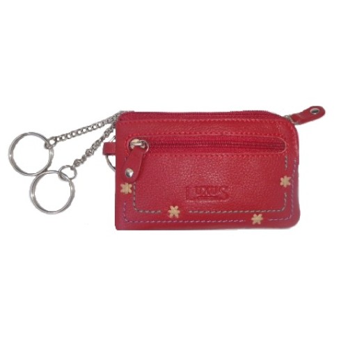 Luxus 2557, Κλειδοθήκη, Δέρμα, Floral, Κόκκινο