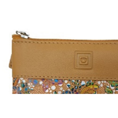 Luxus 40231, Κλειδοθήκη, Δέρμα, Μωσαϊκό, Πουγκί, Μουσταρδί