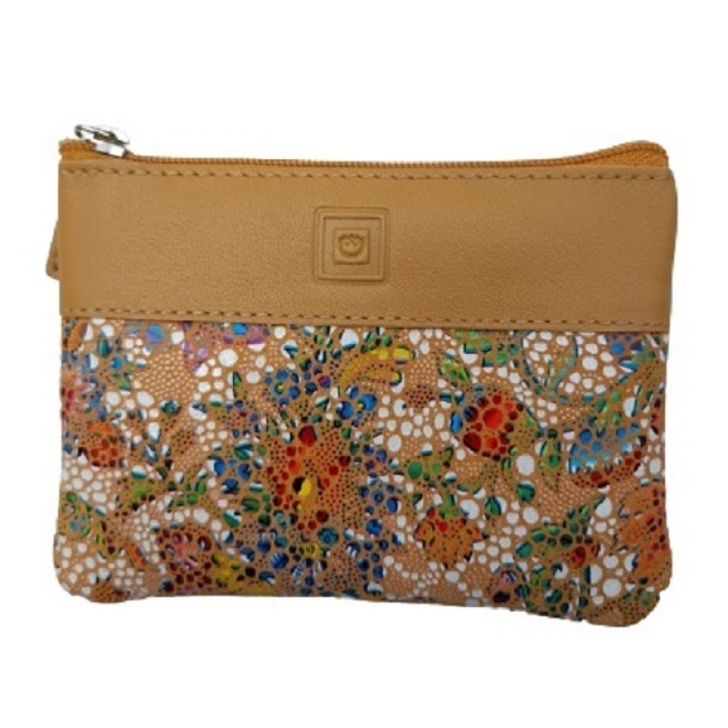 Luxus 40231, Κλειδοθήκη, Δέρμα, Μωσαϊκό, Πουγκί, Μουσταρδί