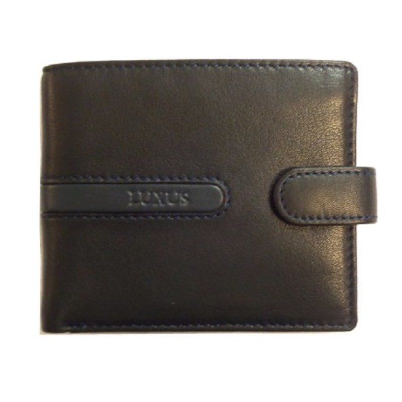 Luxus 52-52, Δερμάτινο, Μαύρο/Μπλε