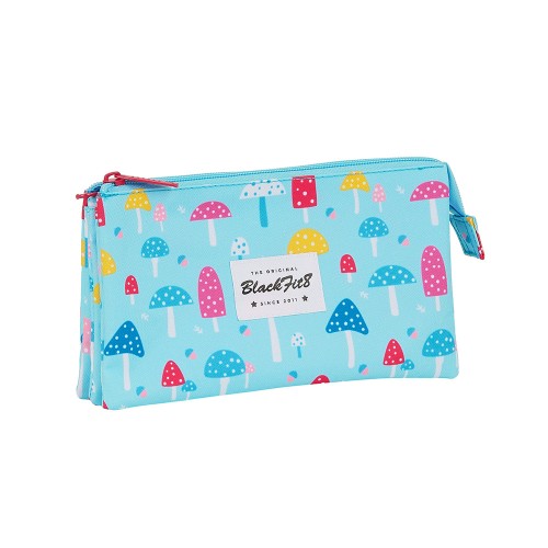 Safta 842043744 Blackfit8 Mushrooms, Κασετίνα, Ύφασμα, Τυρκουάζ