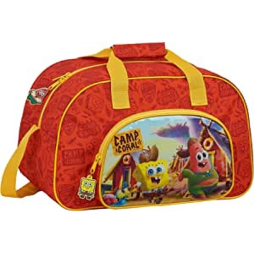 Safta 712083273 Sponge Bob, Ύφασμα, Παιδικό Σακ Βουαγιάζ, Κόκκινο