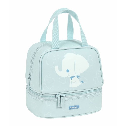 Safta 812183040 Thermos Preschool Elephant, Lunchbag, Ύφασμα, Γαλάζιο