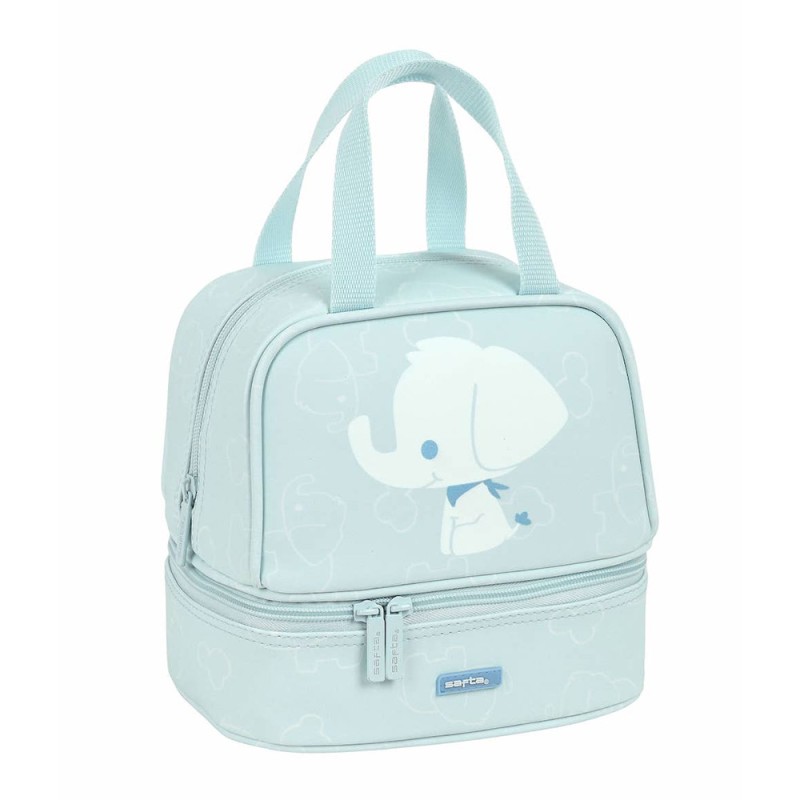 Safta 812183040 Thermos Preschool Elephant, Lunchbag, Ύφασμα, Γαλάζιο