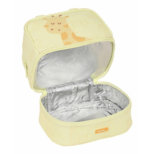 Safta 812184040 Thermos Preschool Giraffe, Lunchbag, Ύφασμα, Μπεζ