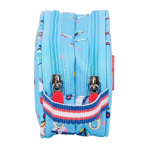 Safta 812122513 Moos Rollers, Κασετίνα, Ύφασμα, Γαλάζιο