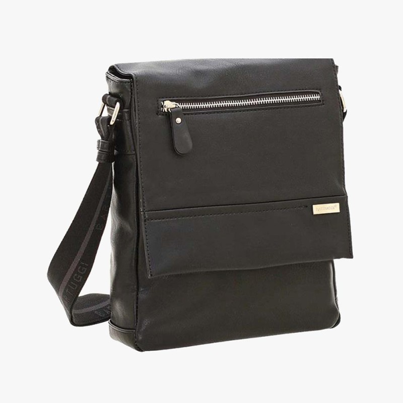 Bartuggi 118-201720, Τσαντάκι Χιαστί, Δερματίνη, Μαύρο