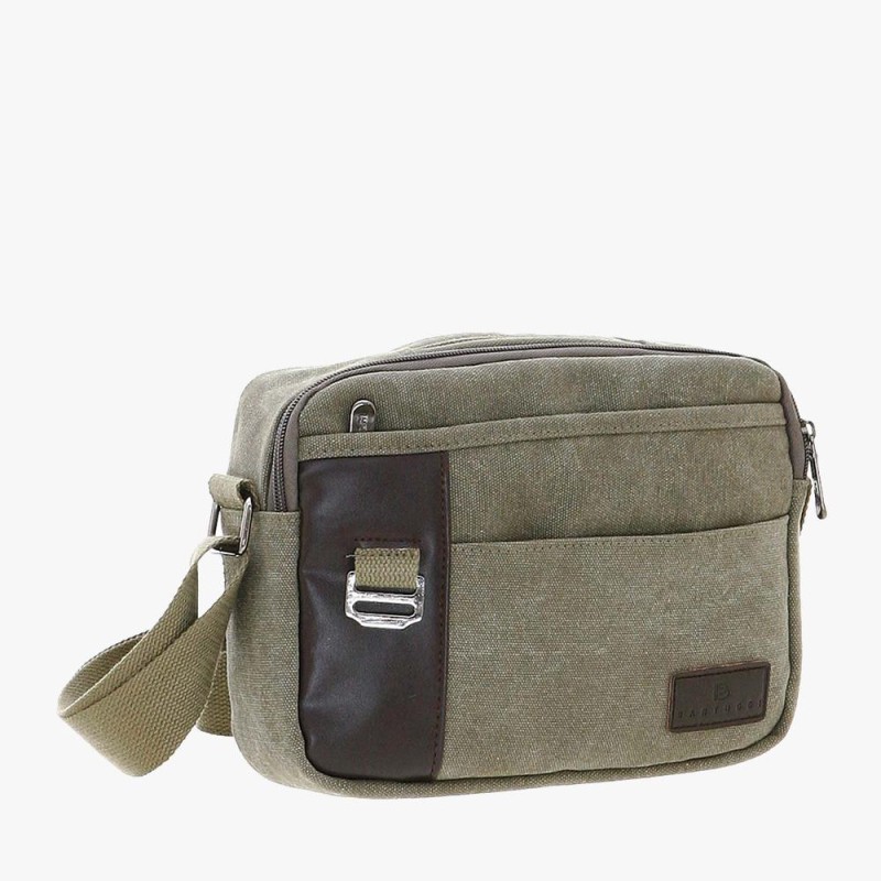 Bartuggi 189-9241, Τσαντάκι Χιαστί, Ύφασμα, Χακί