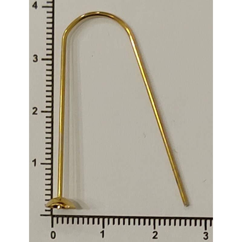 Kostibas 3813-071X, Γαντζάκι, Ατσάλι, Χρυσό, 50τμχ