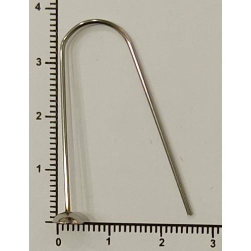 Kostibas 3813-071A, Γαντζάκι, Ατσάλι, Ασημί, 50τμχ