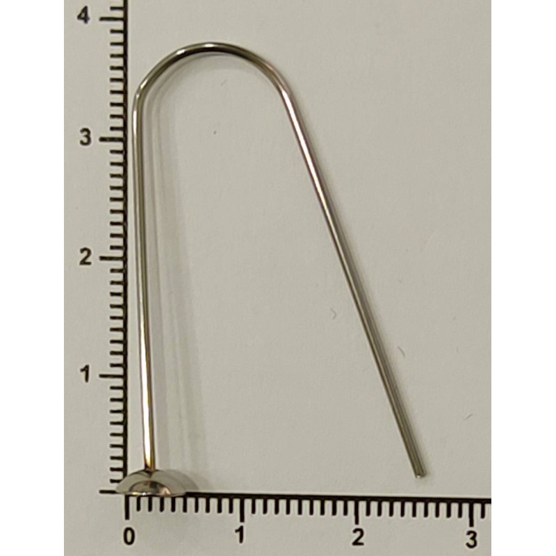 Kostibas 3813-071A, Γαντζάκι, Ατσάλι, Ασημί, 50τμχ