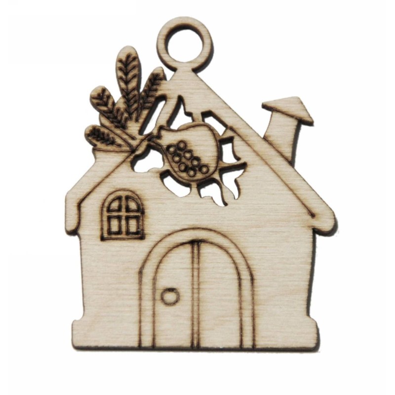 Kostibas 3818-305, Γούρια, Ξύλο, Μπεζ, 10τμχ