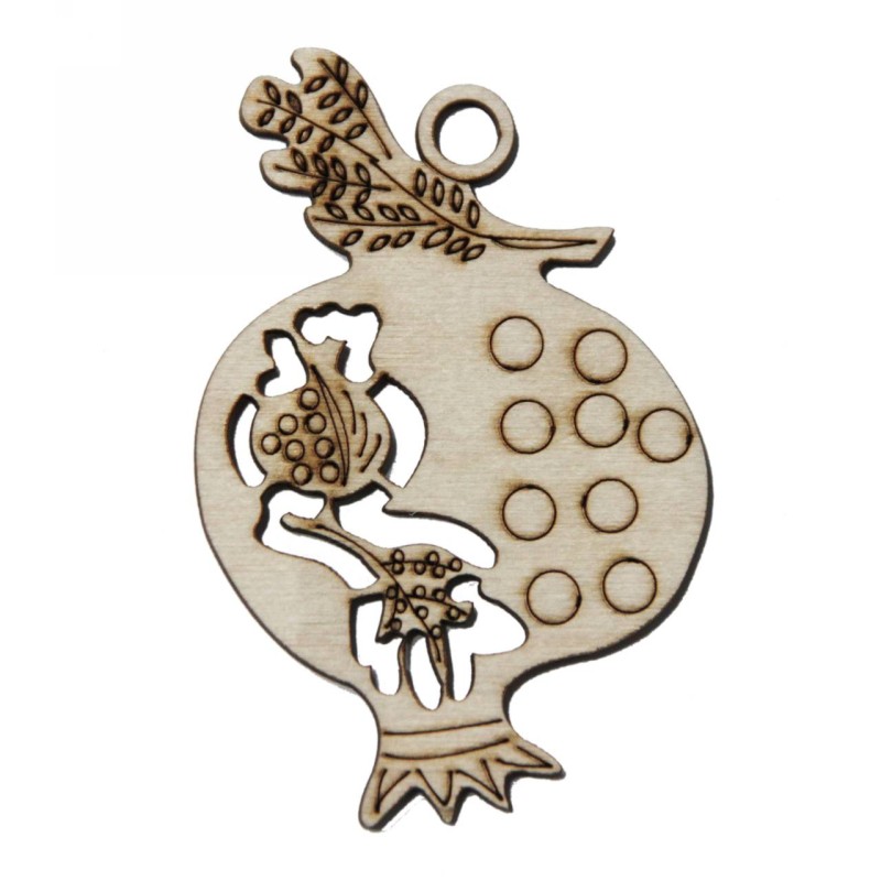 Kostibas 3818-302, Γούρια, Ξύλο, Μπεζ, 10τμχ