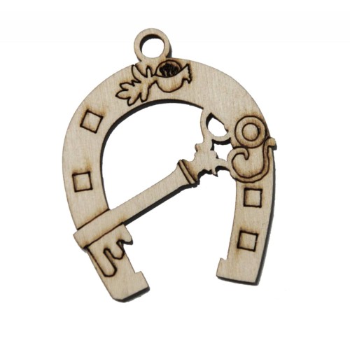 Kostibas 3818-301, Γούρια, Ξύλο, Μπεζ, 10τμχ