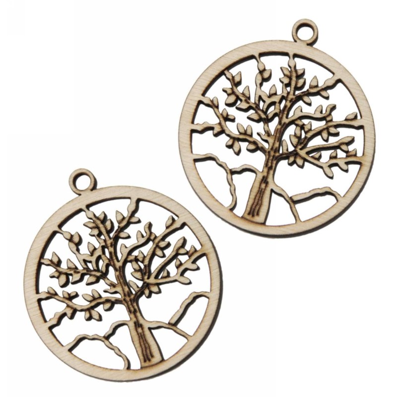 Kostibas 3818-203, Γούρια, Ξύλο, Μπεζ, 20τμχ