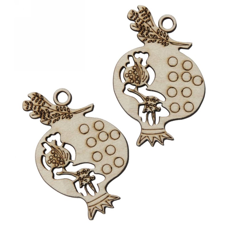 Kostibas 3818-202, Γούρια, Ξύλο, Μπεζ, 20τμχ