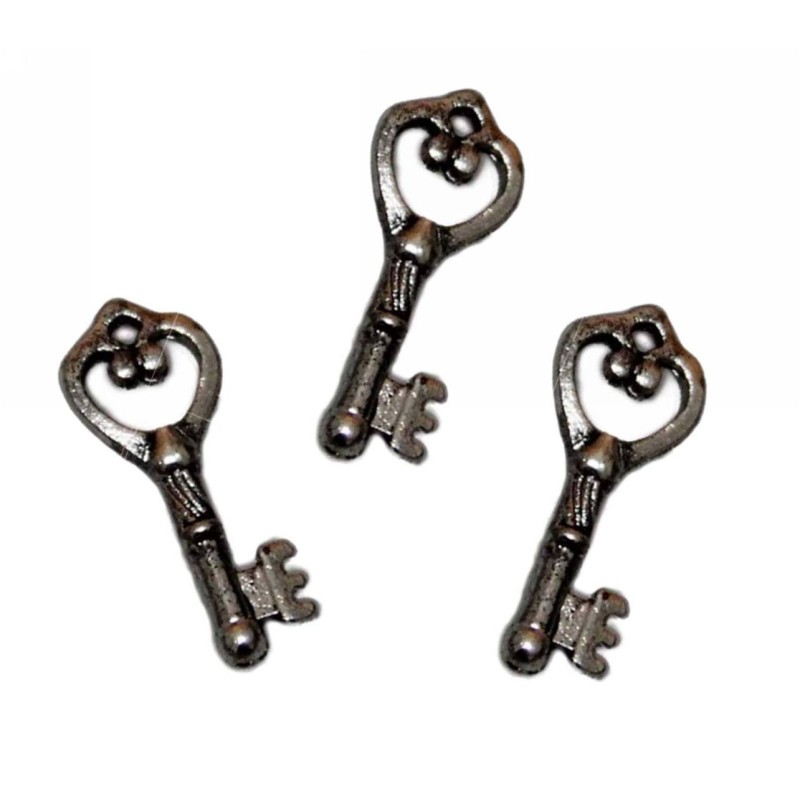 Kostibas 3810-505, Γούρια, Μεταλλικό, Ασημί, 100τμχ