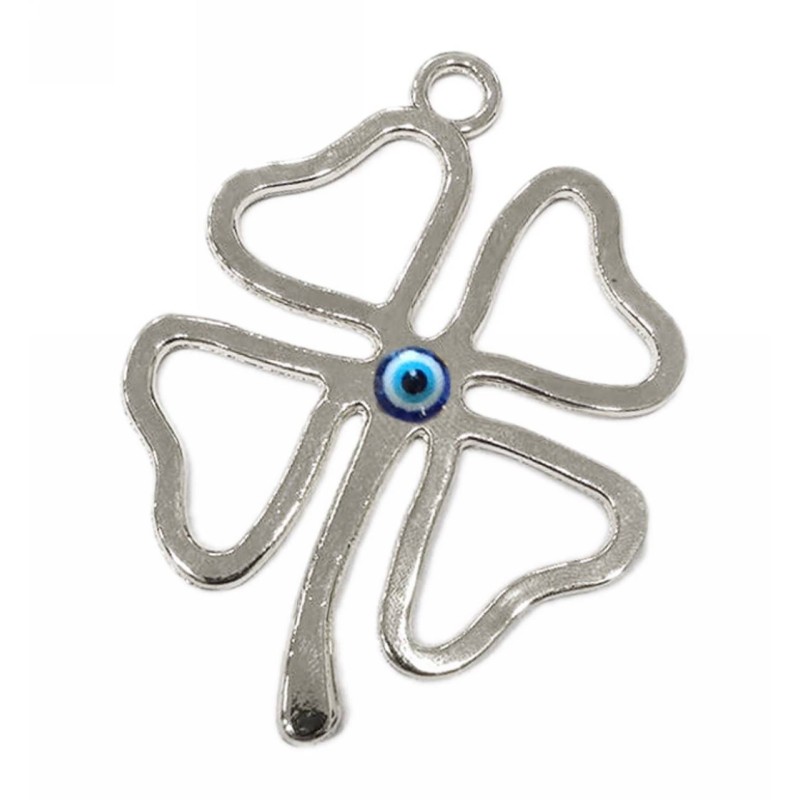 Kostibas 3810-424, Γούρια, Μεταλλικό, Ασημί, 10τμχ