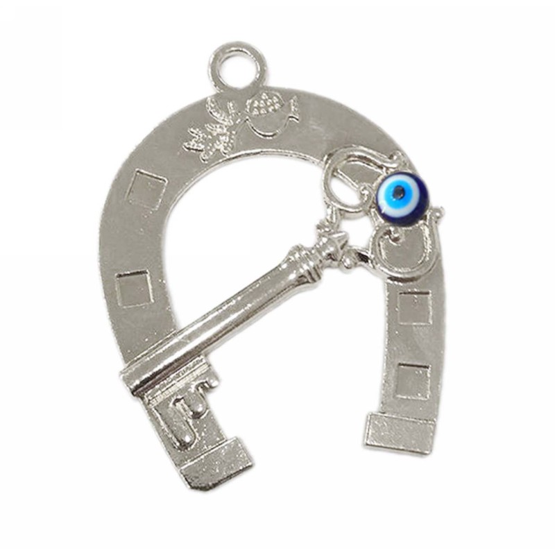 Kostibas 3810-423, Γούρια, Μεταλλικό, Ασημί, 10τμχ