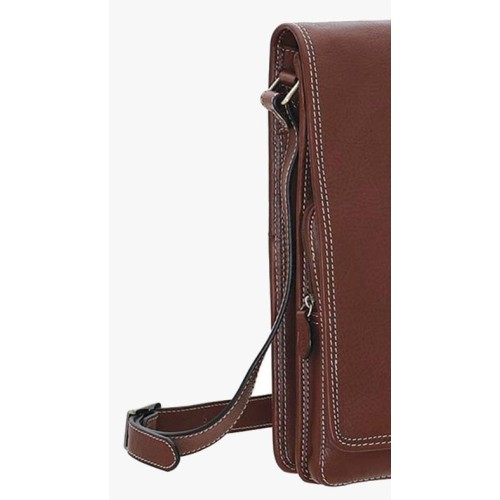 Katana 617-32506, Τσάντα Χιαστί, Δέρμα, Καφέ