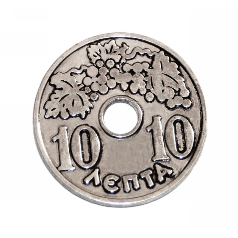 Kostibas 3810-414, Γούρια, Μεταλλικό, Ασημί, 10τμχ