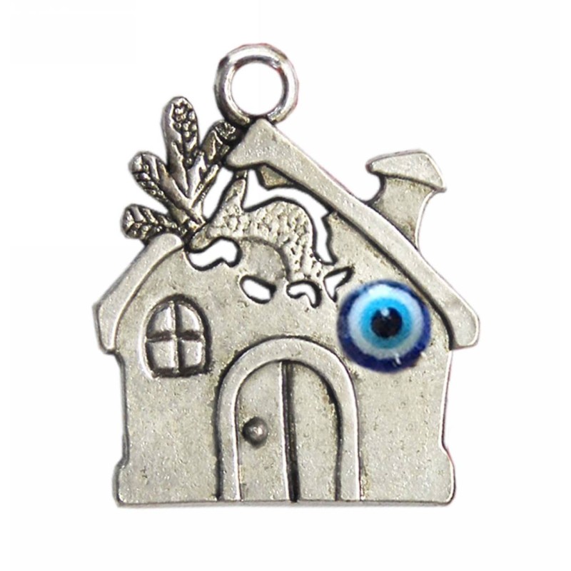 Kostibas 3810-413, Γούρια, Μεταλλικό, Ασημί, 10τμχ