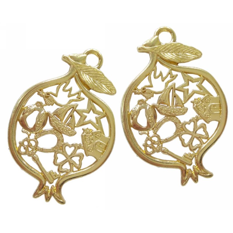 Kostibas 3810-405X, Γούρια, Μεταλλικό, Χρυσό, 25τμχ