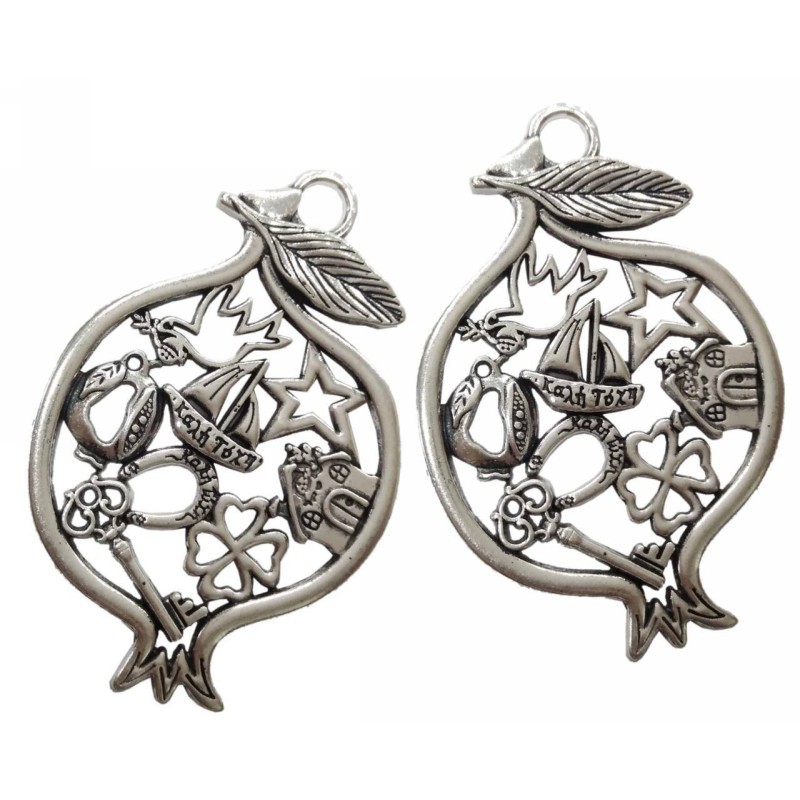 Kostibas 3810-405, Γούρια, Μεταλλικό, Ασημί, 25τμχ