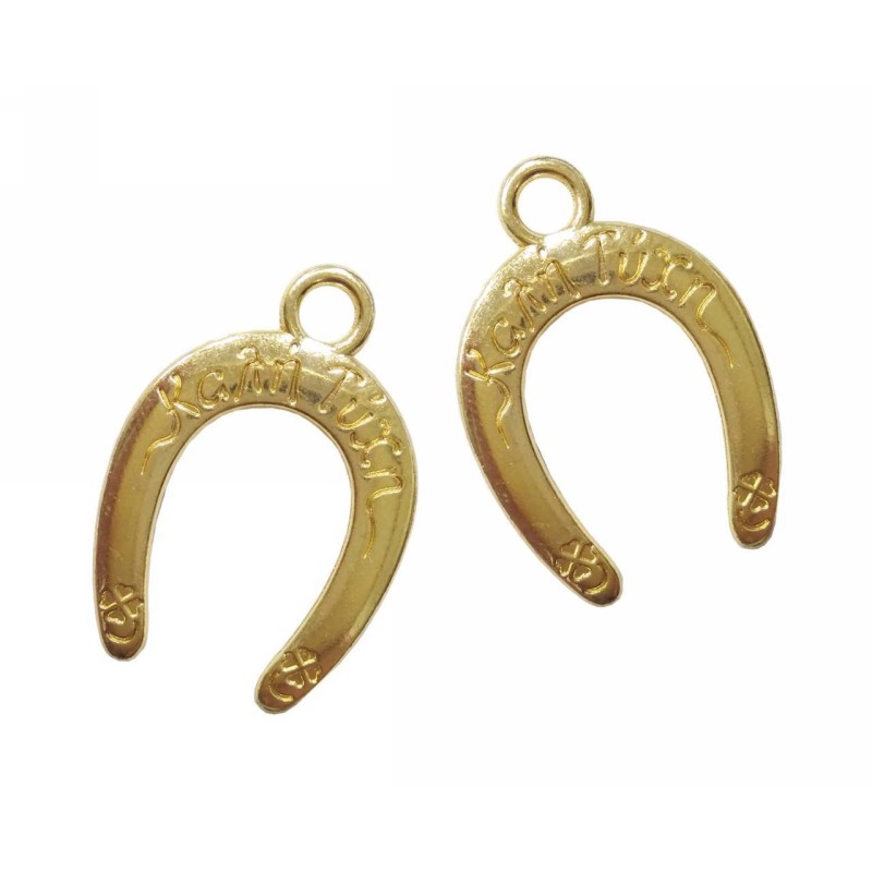 Kostibas 3810-402X, Γούρια, Μεταλλικό, Χρυσό, 25τμχ