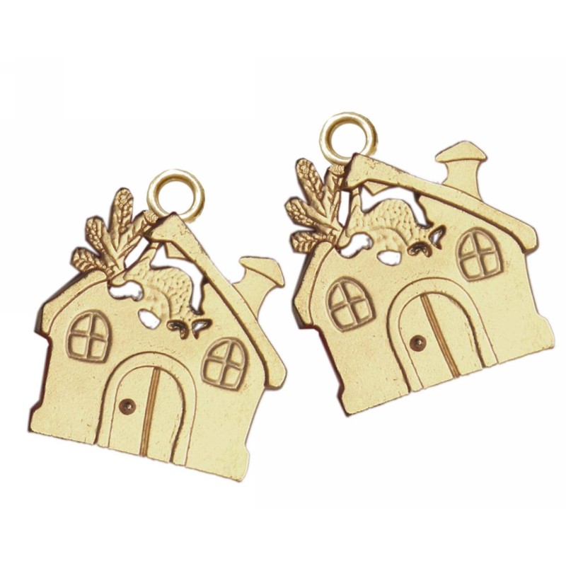 Kostibas 3810-2195X, Γούρια, Μεταλλικό, Χρυσό, 25τμχ