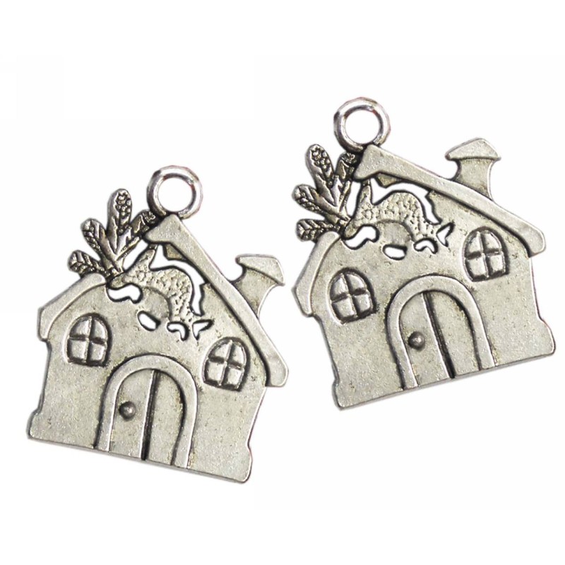 Kostibas 3810-2195, Γούρια, Μεταλλικό, Ασημί, 25τμχ