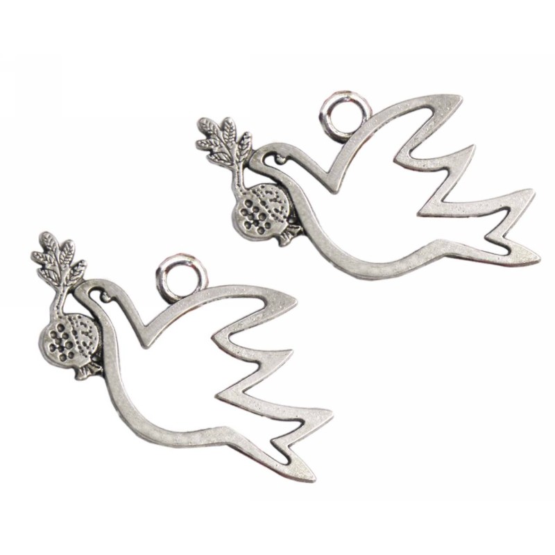 Kostibas 3810-2194, Γούρια, Μεταλλικό, Ασημί, 25τμχ