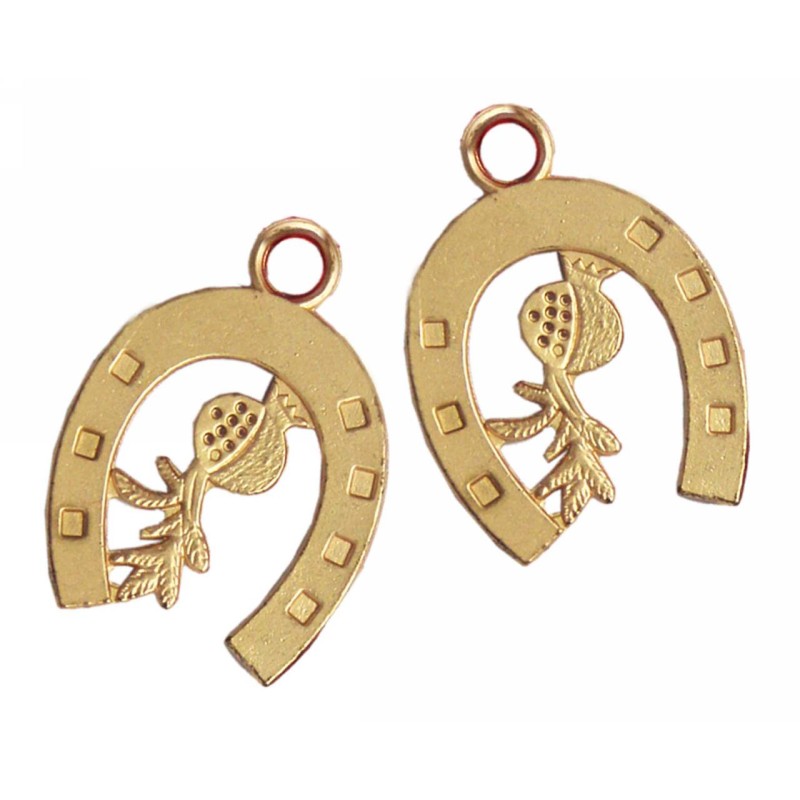 Kostibas 3810-2193X, Γούρια, Μεταλλικό, Χρυσό, 25τμχ