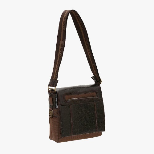 Bartuggi 700-6340, Τσαντάκι Χιαστί, Δερματίνη, Καφέ