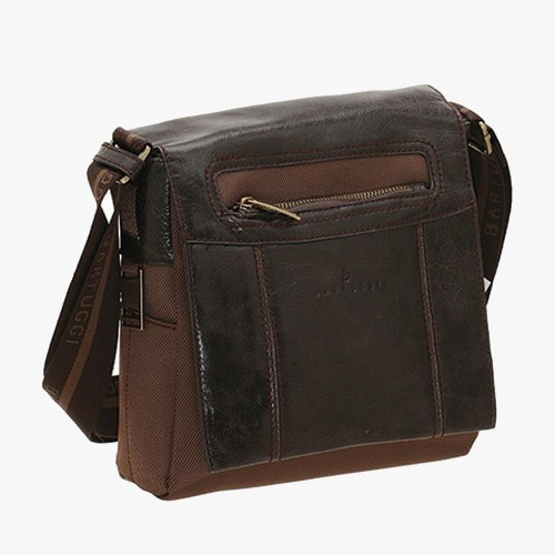 Bartuggi 700-6341, Τσαντάκι Χιαστί, Δερματίνη, Καφέ