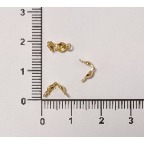 Kostibas 3813-061XE, Καρλότα, Ατσάλι, Χρυσό, 100τμχ