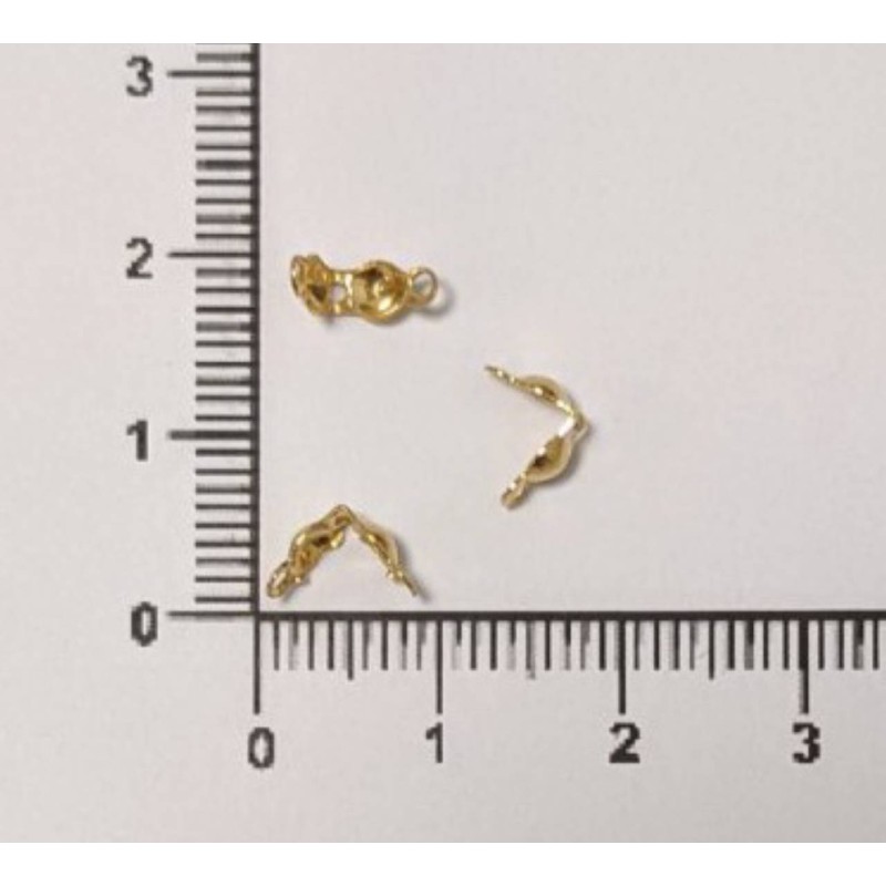 Kostibas 3813-061XE, Καρλότα, Ατσάλι, Χρυσό, 100τμχ