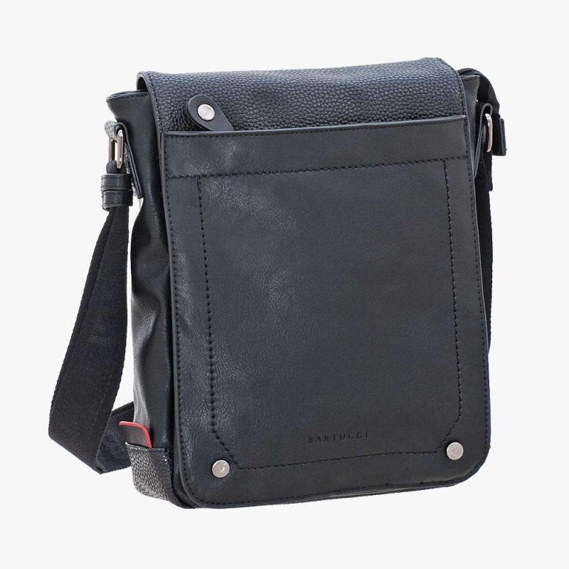 Bartuggi 711-6351, Τσαντάκι Χιαστί, Δερματίνη, Μαύρο