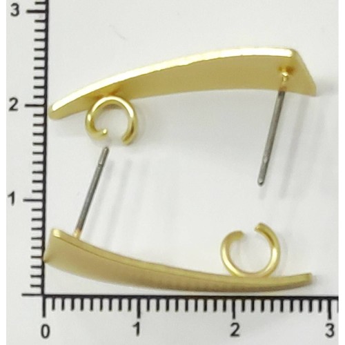 Kostibas 3812-694X, Καρφωτό για σκουλαρίκια, Μεταλλικό, Χρυσό, 10τμχ