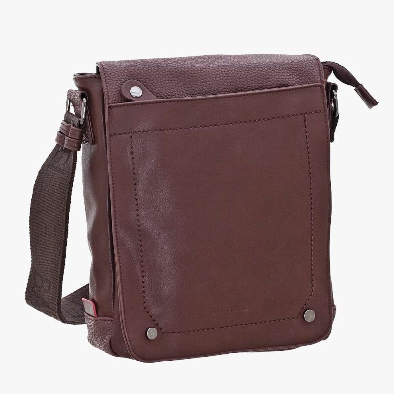 Bartuggi 711-6351, Τσαντάκι Χιαστί, Δερματίνη, Καφέ