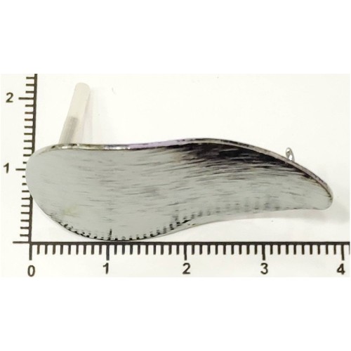 Kostibas 3812-693A, Καρφωτό για σκουλαρίκια, Μεταλλικό, Ασημί, 10τμχ