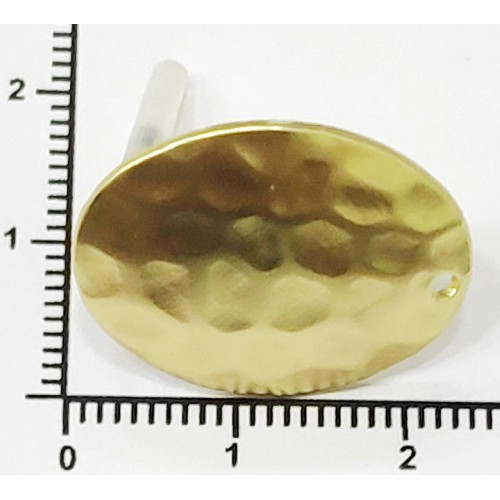 Kostibas 3812-691X, Καρφωτό για σκουλαρίκια, Μεταλλικό, Χρυσό, 10τμχ