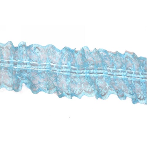 Kostibas 3891-004T, Κορδέλες, Δαντέλα, Τιρκουάζ