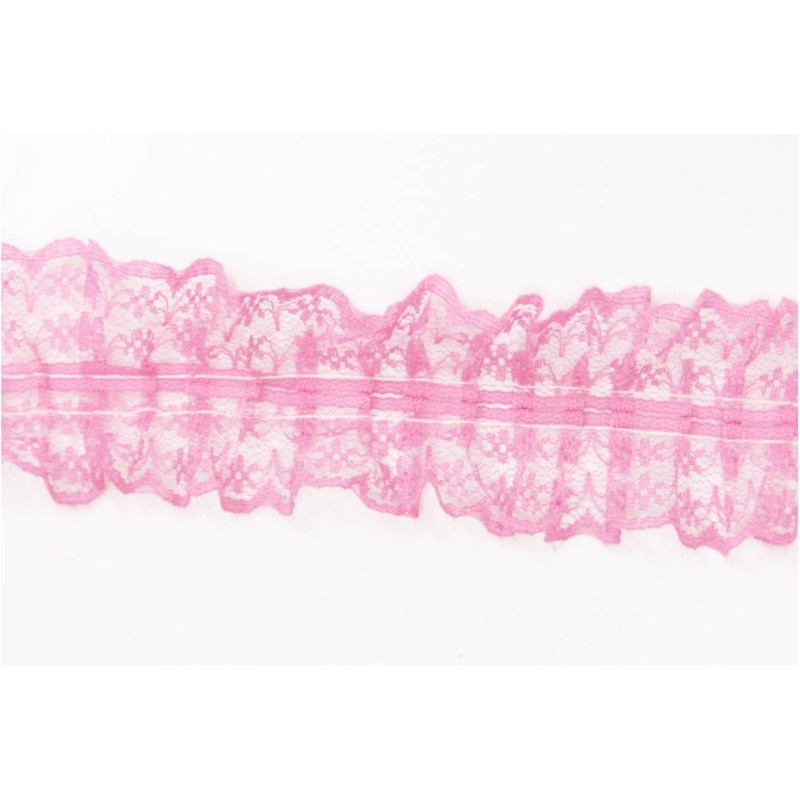 Kostibas 3891-004R, Κορδέλες, Δαντέλα, Ροζ