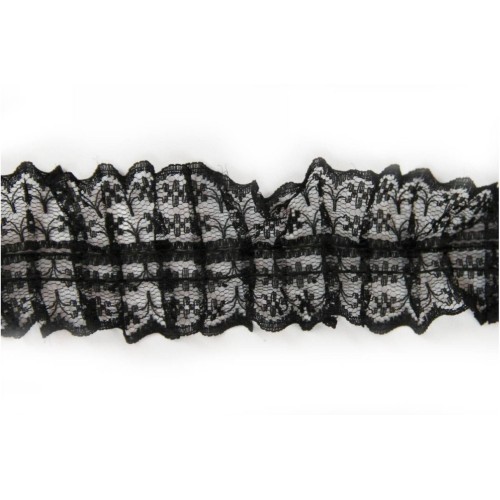 Kostibas 3891-004M, Κορδέλες, Δαντέλα, Μαύρο